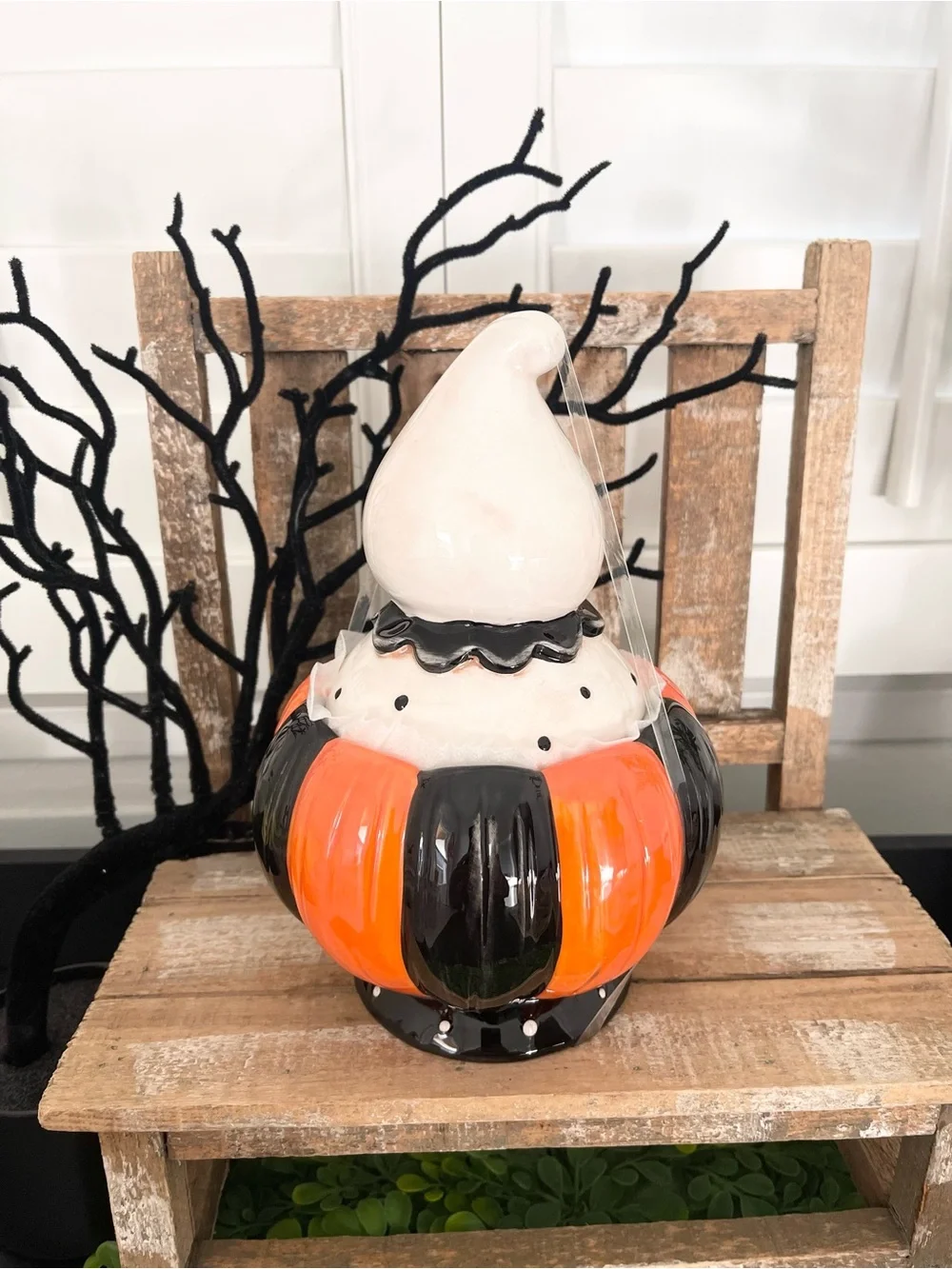 New Johanna Parker Ghost on Pumpkin canister - Orange & Black